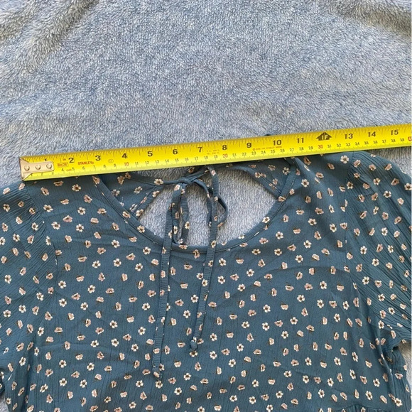 AMERICAN Eagle  Open Back Printed Baby Doll Dress Size XS (slightly shrunk) - Picture 7 of 11